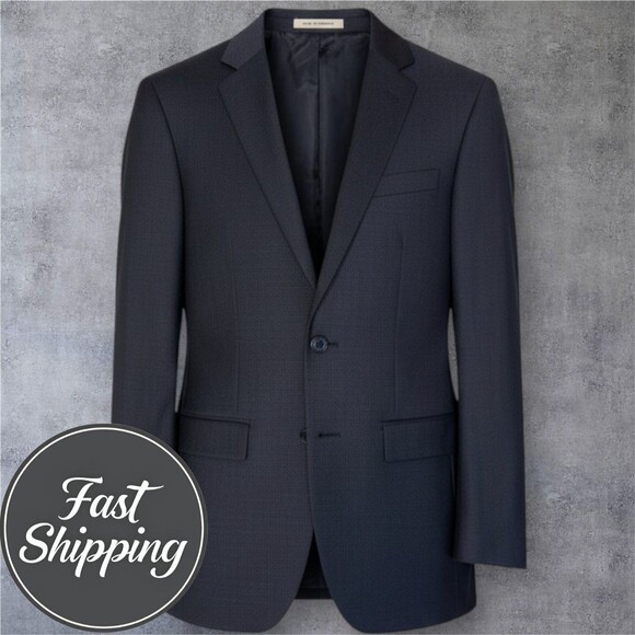 JOSEPH ABBOUD Men’s 36R Slim Fit Blazer Sport Coat Gray Wool Two-Button Jacket